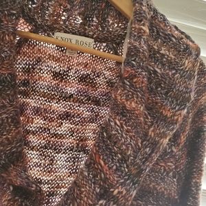 Know rose large sweater jacket